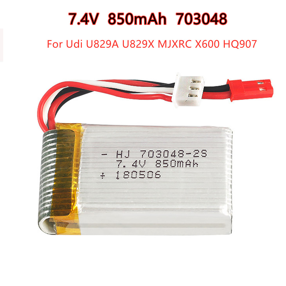 1-5pcs  2s 7.4V 850mAh 703048  - Rc Helicopter Battery 评论和价格