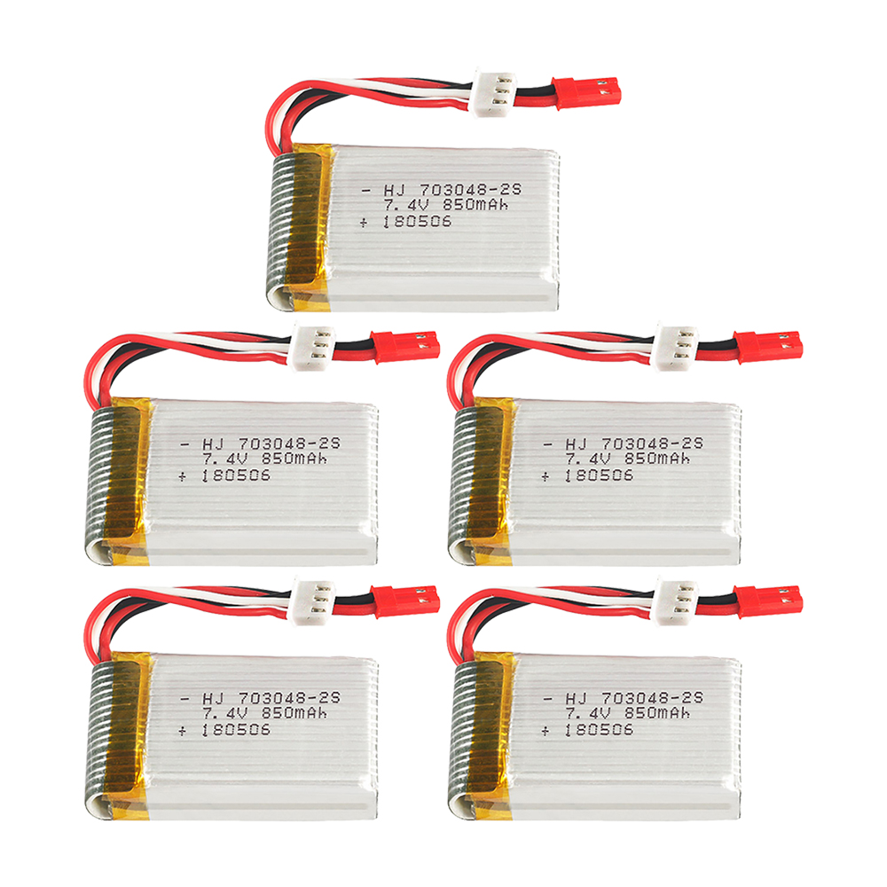 1-5pcs  2s 7.4V 850mAh 703048  - Rc Helicopter Battery 评论和价格