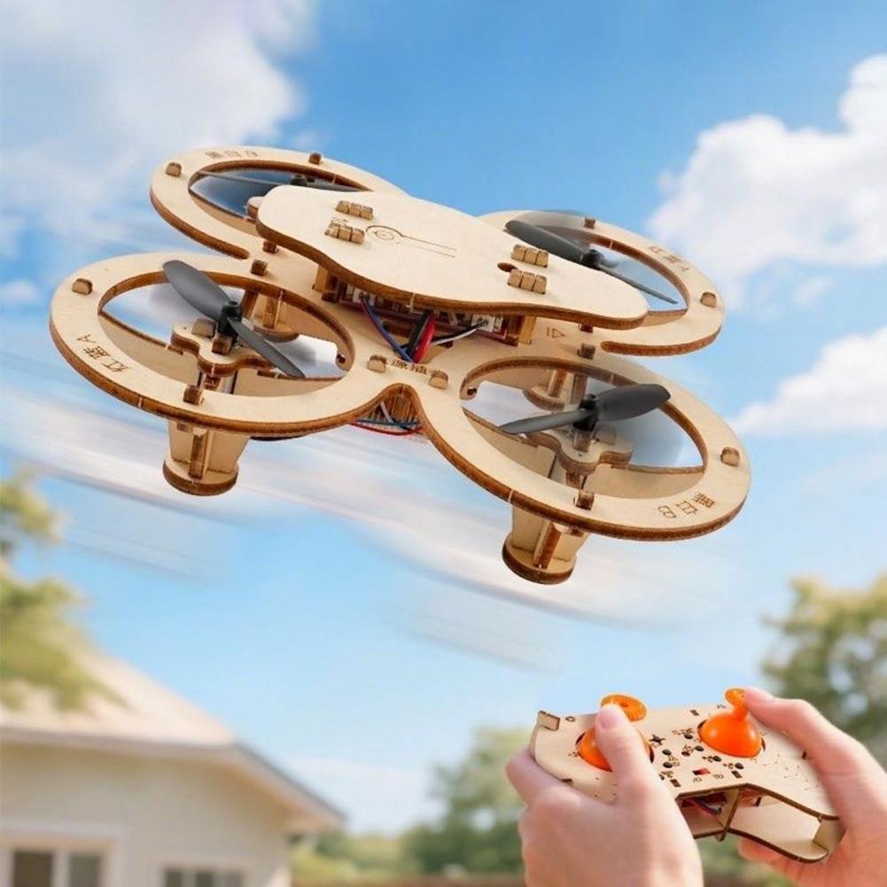 Rc Drone Toy Wooden Drone Puzz - Rc Helicopter Electric 评论和价格