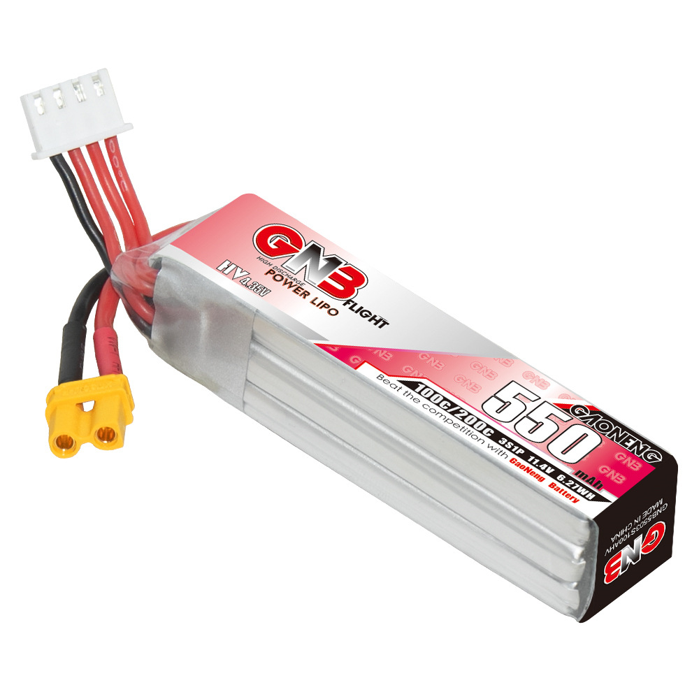 GNB HV 11.4V 550mAh 100C/200C  - Rc Helicopter Battery 评论和价格
