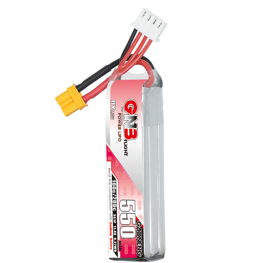 GNB HV 11.4V 550mAh 100C/200C  - Rc Helicopter Battery 评论和价格