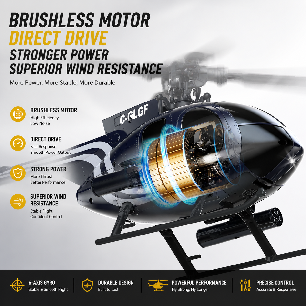 K300 6CH RC Helicopter Brushle - Rc Helicopter Gyro 评论和价格