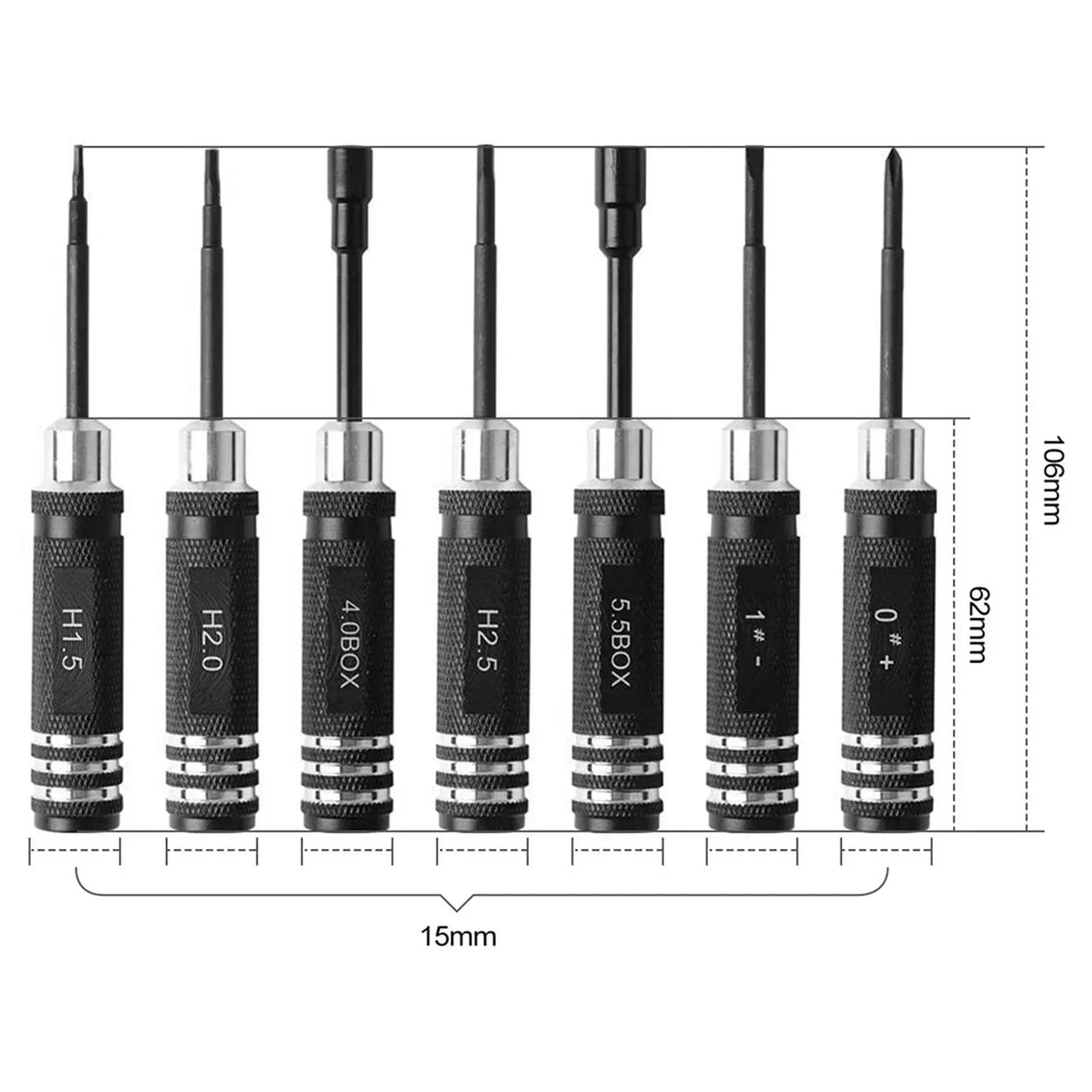 7 pcs Steel Screwdriver Set RC - Rc Helicopter Tool Kit 评论和价格