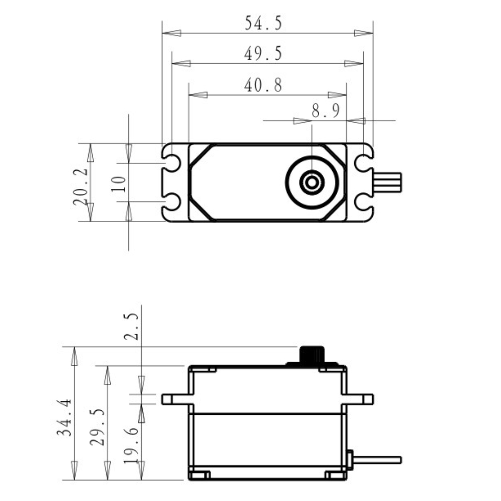 Dsservo BLS4355 55KG Low-profi - Rc Helicopter Servo 评论和价格