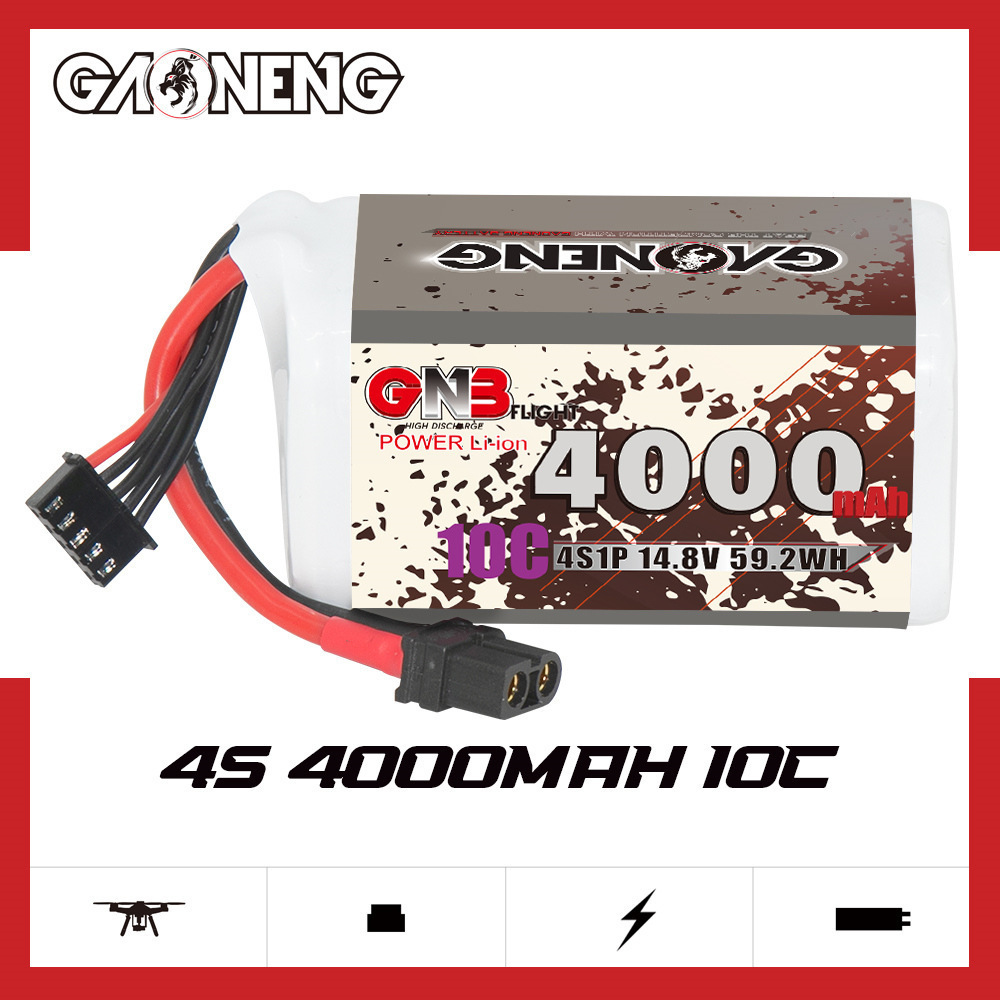 GNB 4000mAh 4S 14.8V 10C 20C W - Rc Helicopter Parts 评论和价格