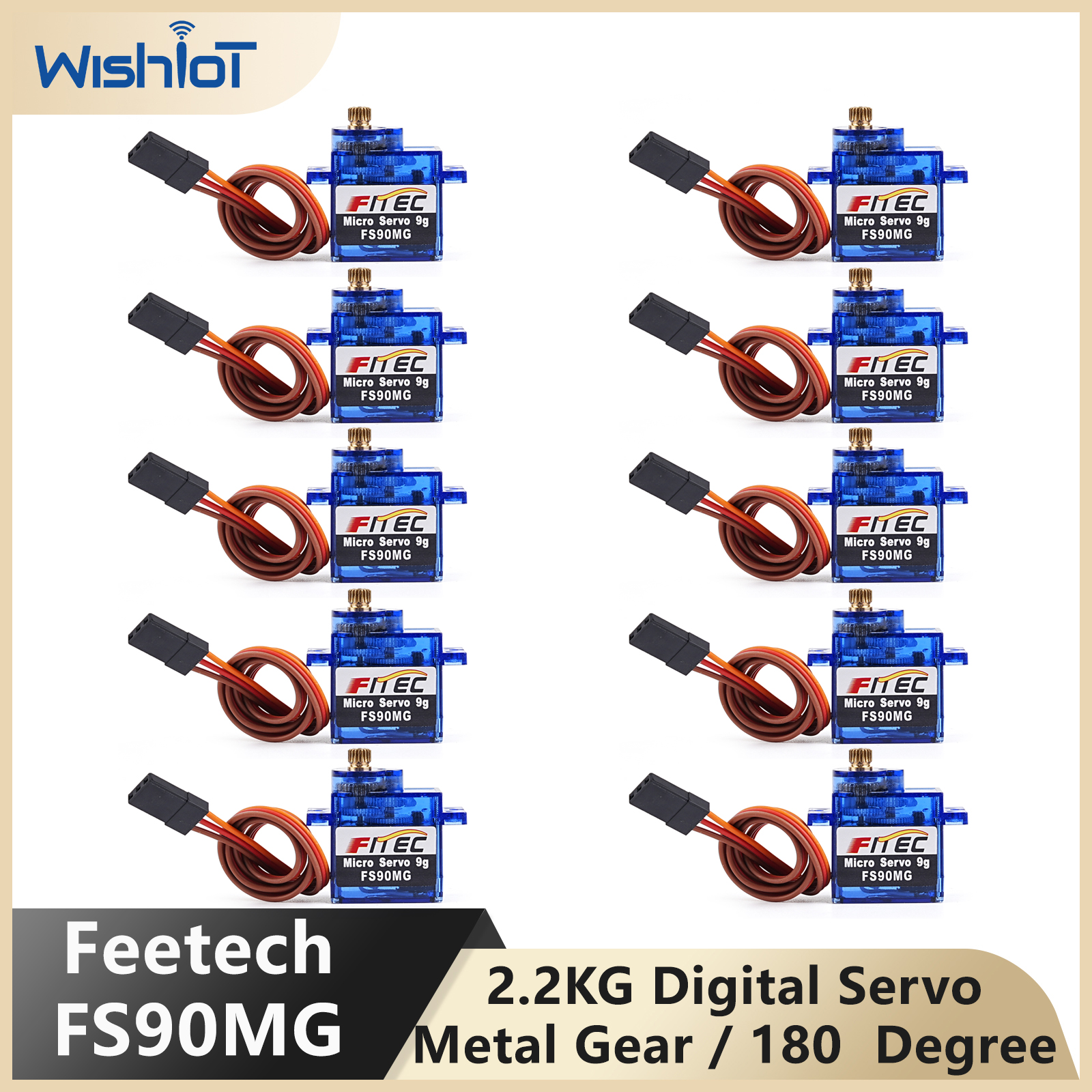 Feetech FS90MG 2.2KG 9g Digita - Rc Helicopter Motor 评论和价格