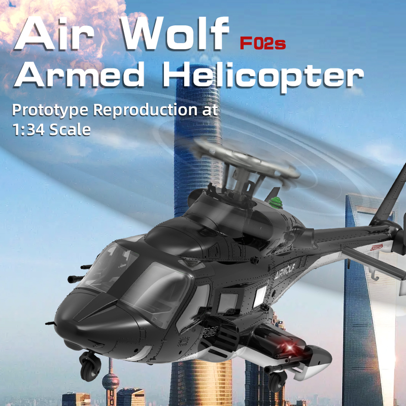 YUXIANG F02S AirWolf 2.4G 9CH  - Rc Helicopter Nitro 评论和价格