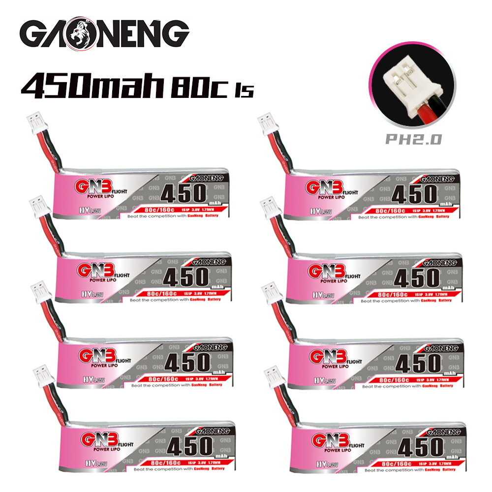 GNB HV 1S 3.8V 450mAh 80C/160C - Rc Helicopter Parts 评论和价格