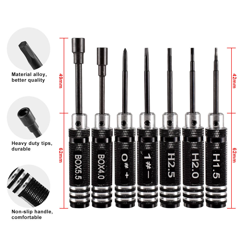 9IMOD RC Hex Driver Set Metal  - Rc Helicopter Tool Kit 评论和价格