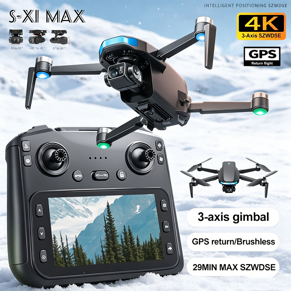 New S-X1 MAX Drone GPS 8K Prof - Rc Helicopter Electric 评论和价格