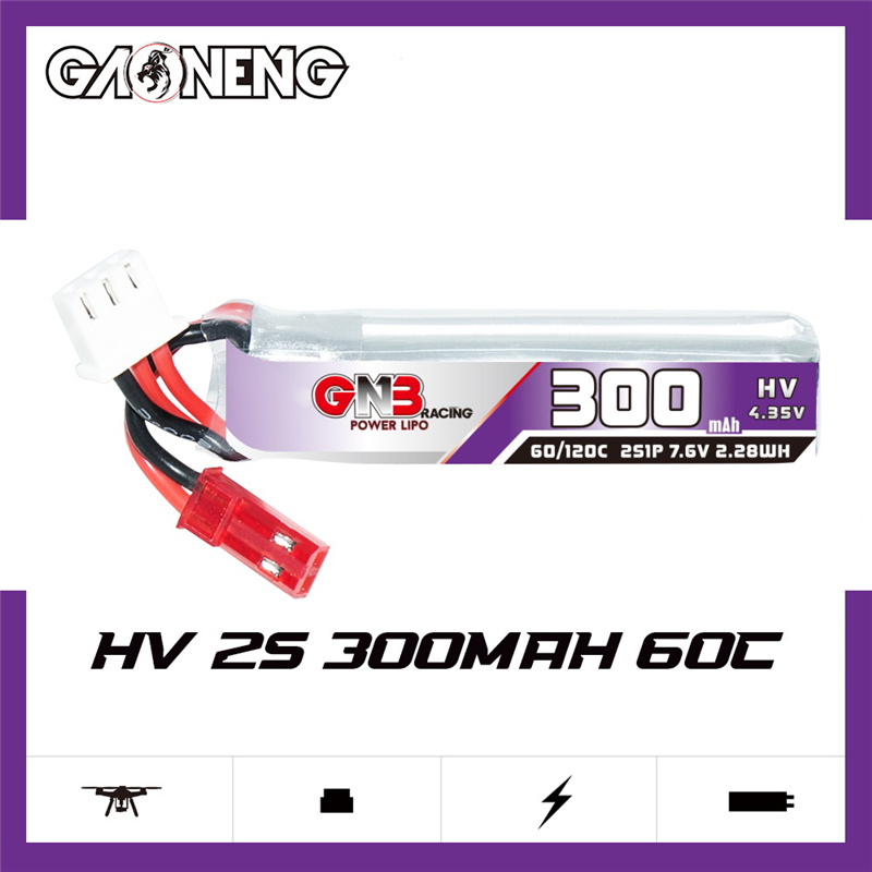 GAONENG GNB 2S 7.6V 300mAh 60C - Rc Helicopter Battery 评论和价格
