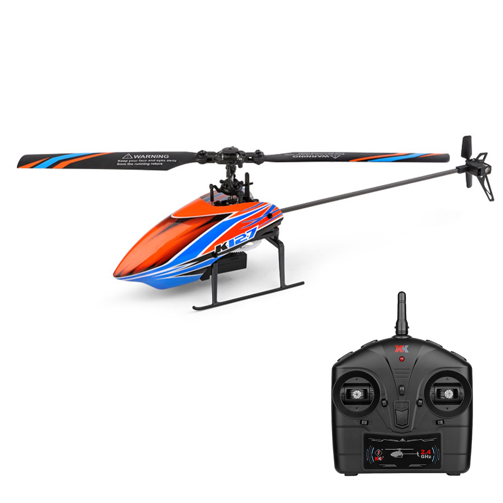 WLtoys XK K127 4CH 6-axis Gyro - Rc Helicopter Single Rotor 评论和价格